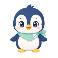 ペンギンのここるイラスト